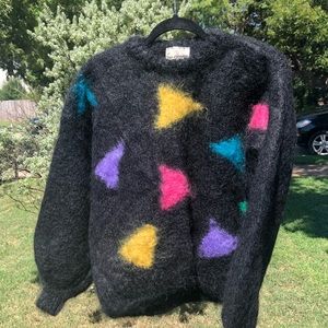 vintage 80s mohair sweater